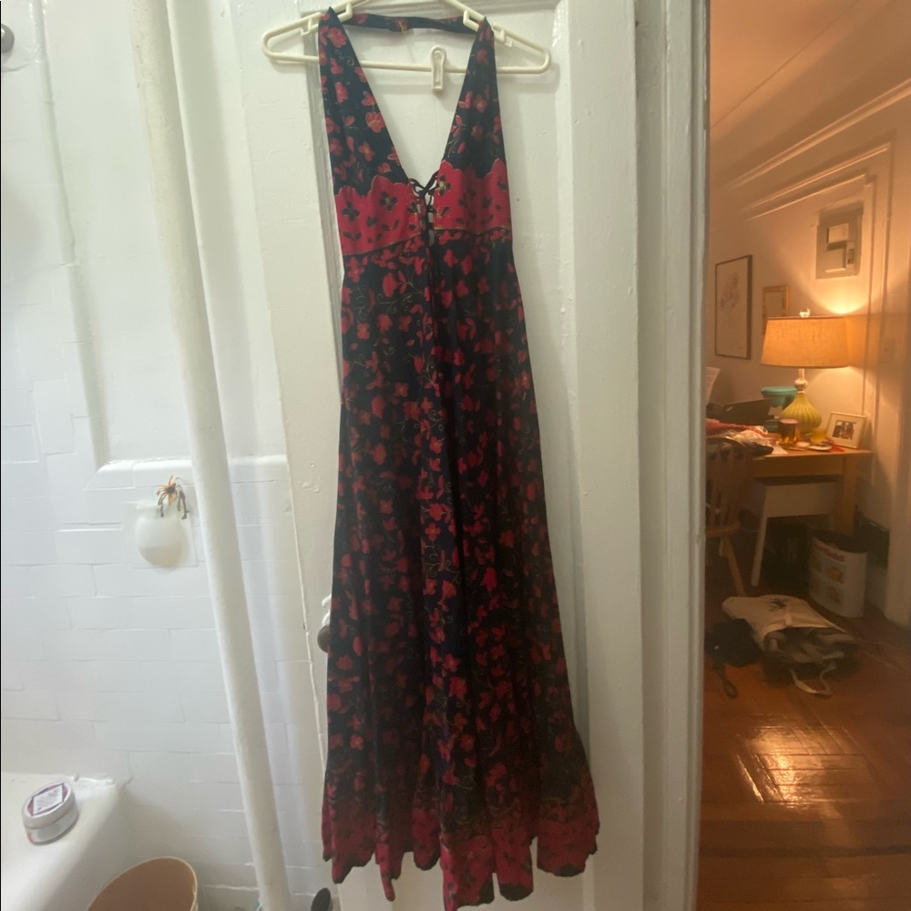 Vintage corset maxi dress